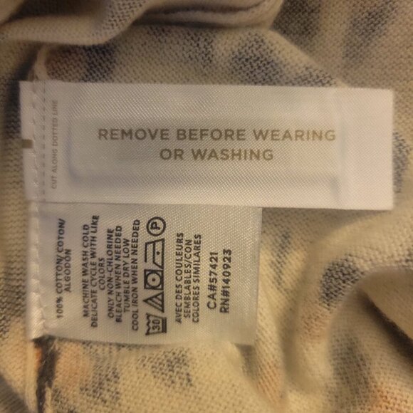 LOFT Leopard Long Sleeve Drop Shoulder Cardigan Open V-Neck Button Down - Size S - Picture 9 of 9